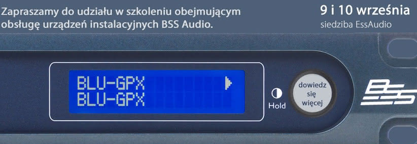 EssAudio zaprasza na szkolenie BSS Audio 