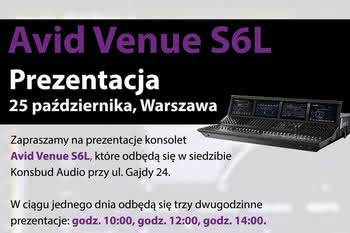 Prezentacje Avid Venue S6L 