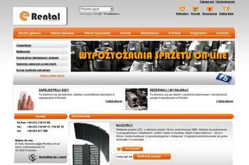 Internetowa wypożyczalnia sprzętu e-Rental 