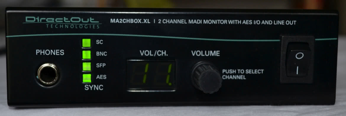 MA2CHBOX.XL - wzmacniacz słuchawkowy/konwerter sygnałów MADI