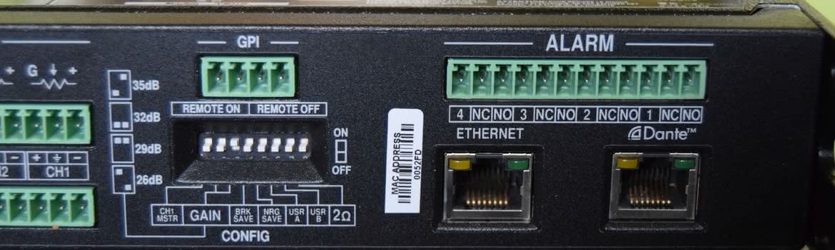Quattrocanali 4804 DSP+D - 4-kanałowy wzmacniacz instalacyjny