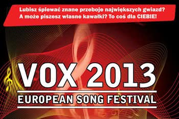 Europejski Festiwal Piosenki dla śpiewających solistów VOX 2013 