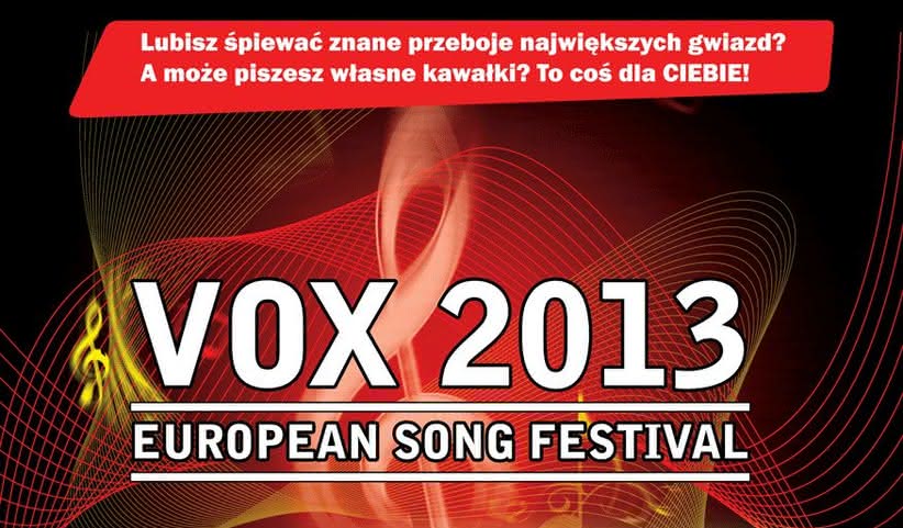 Europejski Festiwal Piosenki dla śpiewających solistów VOX 2013 