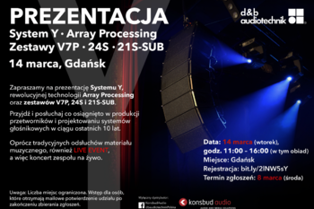 Prezentacja d&b audiotechnik w Gdańsku 