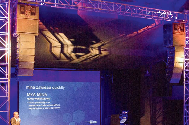 Prezentacja systemu Meyer Sound Mina w Teatrze Rampa 